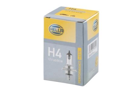 H4 12V 60/65W Лампа розжарювання PLUS 60% HELLA 8GJ 223 498-221