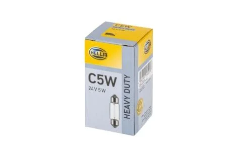 Автолампа Behr Hella Standard C5W SV8,5 5 W прозрачная HELLA 8GM002092241