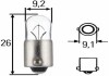 Автолампа Behr Heavy Duty T4W BA9s 4 W прозрачная HELLA 8GP002067261 (фото 1)