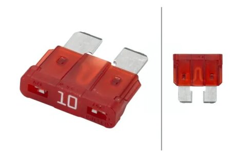 Предохранитель 10А (стандартный) красный HELLA 8JS 711 686-002
