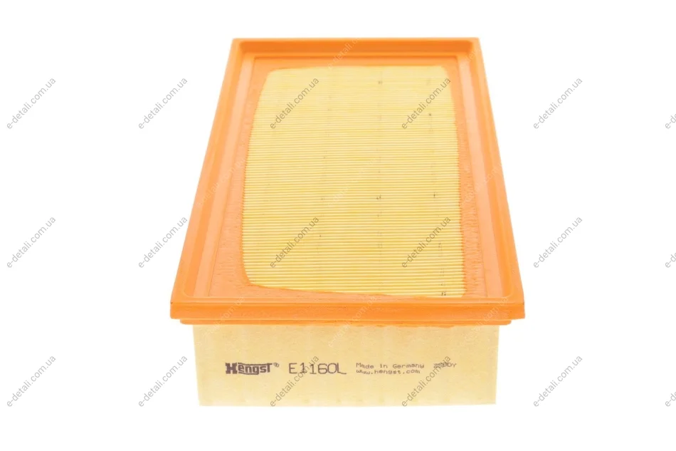Фильтр воздушный Citroen C4/C5/Jumpy/Peugeot 3008/5008 2.0BlueHDi 13-/Opel Vivaro 19-/Fiat Scudo 22- HENGST FILTER E1160L (фото 1)