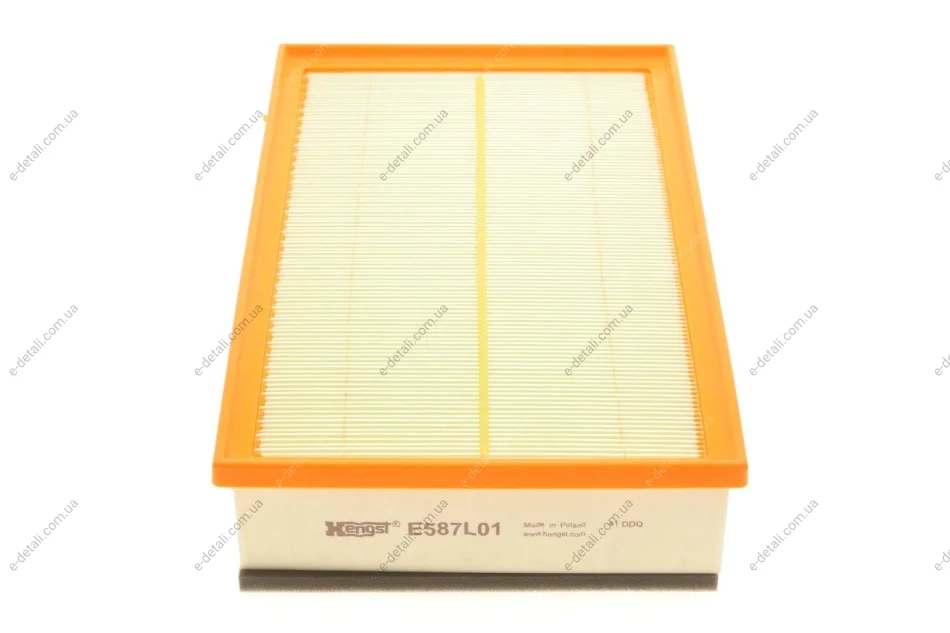 Фільтр повітряний VW T5 1.9TDI/2.0/BiFuel/TDI/TSI/2.5TDI/3.2 V6 03-15/VW T6 2.0TDI/TSI 15- HENGST FILTER E587L01 (фото 1)