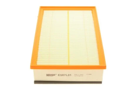 Фильтр воздушный VW T5 1.9TDI/2.0/BiFuel/TDI/TSI/2.5TDI/3.2 V6 03-15/VW T6 2.0TDI/TSI 15- HENGST FILTER E587L01