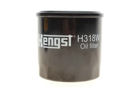 Фильтр масляный Chevrolet Aveo 1.2 08-/Spark 1.0-1.2 10-/Ravon R2 1.2 15-/R4 1.5 16- HENGST FILTER H318W