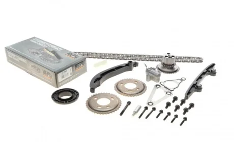 Комплект ланцюга ГРМ Ford Transit 2.2TDCi 06- (ланцюг, натяжник, шестерня) z=122 HEPU 21-0460