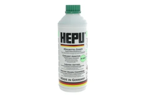 Антифриз (зеленый) 1.5L (1:1=-37°C) (концентрат) HEPU P999-LL18