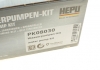 Комплект ГРМ, пас+ролик+помпа HEPU PK08030 (фото 21)