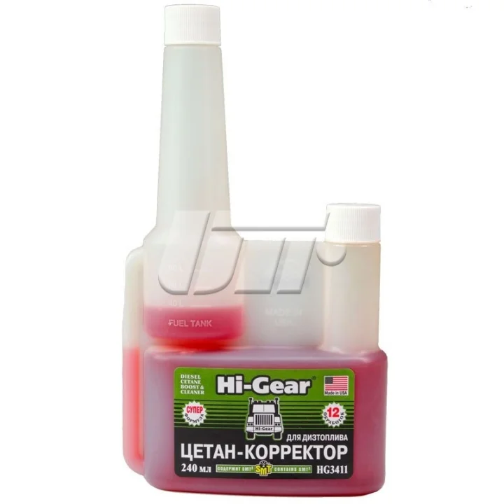 Цетан-корректор для дизельного топлива, с SMT2, 240 мл HI-GEAR HG3411 (фото 1)