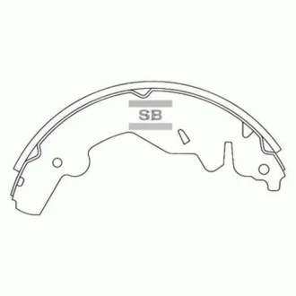 Колодка тормозов. барабан. KIA SPORTAGE 2.0I, 2.0TD, 2.2TD 93-99 задн. (выр-во SANGSIN) Hi-Q (SANGSIN) SA070