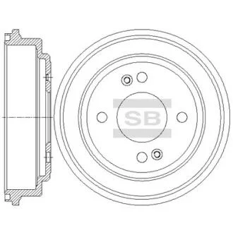Гальмівний барабан Hi-Q (SANGSIN) SD1078