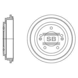 Гальмівний барабан Hi-Q (SANGSIN) SD1130