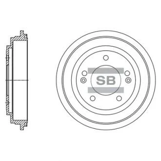 Тормозной барабан Hi-Q (SANGSIN) SD1130