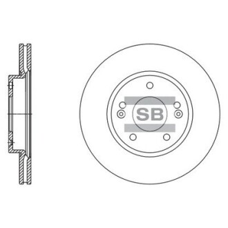 Гальмівний диск Hi-Q (SANGSIN) SD1135