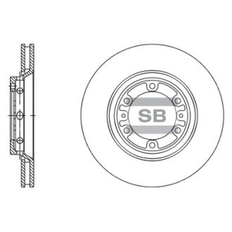 Диск тормозной (кратно 2) передний (вентилируемый) Hyundai Starex (D=276.0mm) Hi-Q (SANGSIN) SD1137