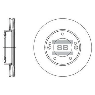 Диск гальмівний Hi-Q (SANGSIN) SD2067