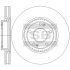 Диск гальмівний (кратно 2) передній (вентильований) Kia Ceed (08-) (D=300.0mm) HI-Q Hi-Q (SANGSIN) SD2080 (фото 1)