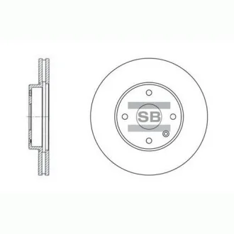 Гальмівний диск передній Hi-Q (SANGSIN) SD3007