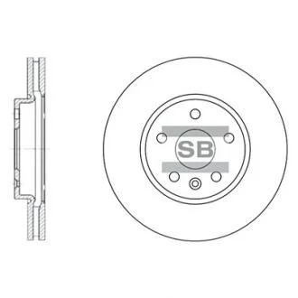Гальмівний диск передній Hi-Q (SANGSIN) SD3031
