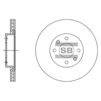 Гальмівний диск Hi-Q (SANGSIN) SD3061