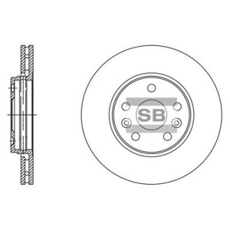 Гальмівний диск передній Hi-Q (SANGSIN) SD3062