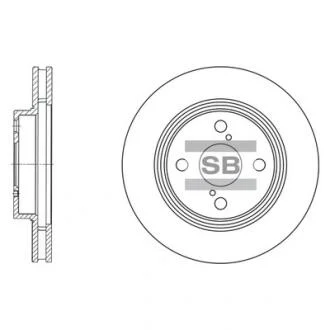 Гальмівний диск передній Hi-Q (SANGSIN) SD4006