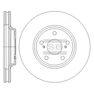 Гальмівний диск Hi-Q (SANGSIN) SD4047