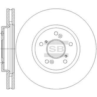 Диск гальмівний Hi-Q (SANGSIN) SD4126