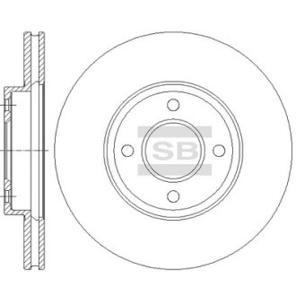 Фото диск гальмівний Hi-Q (SANGSIN) SD4235 Диск гальмівний Hi-Q (SANGSIN) SD4235