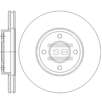 Диск гальмівний Hi-Q (SANGSIN) SD4235