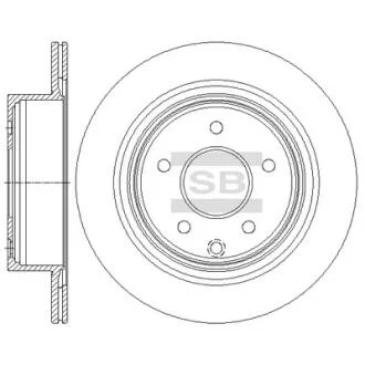 Гальмівний диск задній Hi-Q (SANGSIN) SD4241