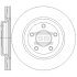 Диск гальмівний (кратно 2) передній (вентильований) Qashqai (07-) (D=295.7mm) HI-Q Hi-Q (SANGSIN) SD4258 (фото 1)