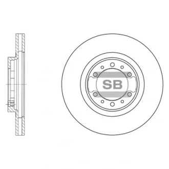 Гальмівний диск Hi-Q (SANGSIN) SD4305