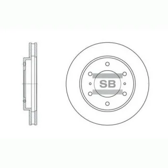 Тормозной диск передний Hi-Q (SANGSIN) SD4306