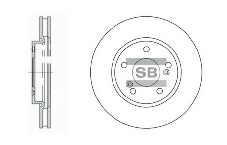 Диск тормозной Hi-Q (SANGSIN) SD4312