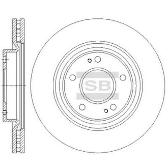 Диск тормозной Hi-Q (SANGSIN) SD4336