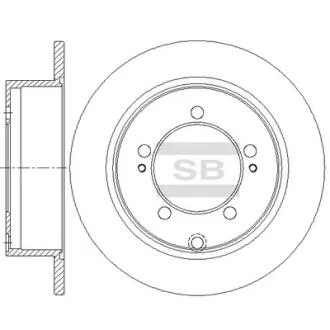 Диск гальмівний Hi-Q (SANGSIN) SD4354