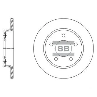 Тормозной диск задний Hi-Q (SANGSIN) SD4419