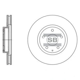 Диск гальмівний (кратно 2) передній (вентильований) Mazda 6 GJ, GH (12-) (D=297.0mm) HI-Q Hi-Q (SANGSIN) SD4424