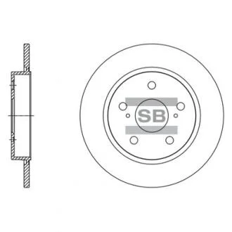 Диск гальмівний Hi-Q (SANGSIN) SD4615