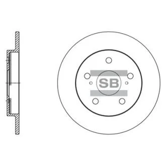 Диск гальмівний Hi-Q (SANGSIN) SD4616