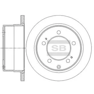 Диск гальмівний Hi-Q (SANGSIN) SD4668