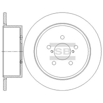 Гальмівний диск Hi-Q (SANGSIN) SD4705