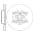 Диск гальмівний (кратно 2) передній (вентильований) Subaru Forester (13-) (D=315.8mm) HI-Q Hi-Q (SANGSIN) SD4714 (фото 1)