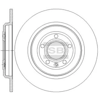 Диск тормозной (кратно 2) задний Ford Explorer (11-) (D=330.0mm) Hi-Q (SANGSIN) SD5319