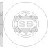 Диск гальмівний (кратно 2) задній Ford Transit (06-) (D=280.0mm) HI-Q Hi-Q (SANGSIN) SD5345 (фото 1)