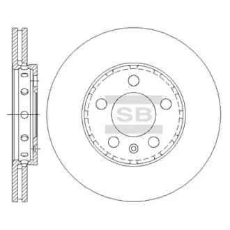 Гальмівний диск Hi-Q (SANGSIN) SD5401
