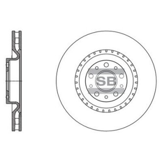 Тормозной диск передний Hi-Q (SANGSIN) SD5503