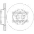 Диск гальмівний (кратно 2) передній (вентильований) VW Caravelle IV (D=279.7mm) HI-Q Hi-Q (SANGSIN) SD5714 (фото 1)