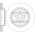 Диск гальмівний (кратно 2) задній (вентильований) Volvo XC60 (08-) (D=302.0mm) HI-Q Hi-Q (SANGSIN) SD6107 (фото 1)
