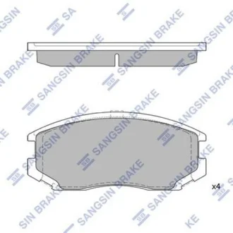 Тормозные колодки кт. Hi-Q (SANGSIN) SP1142A
